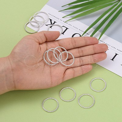 Tibetan Style Linking Rings TIBE-EA8631Y-1S-NR-1