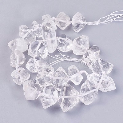 Natural Quartz Crystal Beads Strands G-I201-D-1