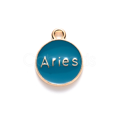 Alloy Enamel Pendants X-ENAM-S124-01B-05A-1