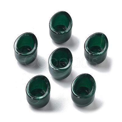 Two Tone Acrylic Beads OACR-S042-06G-1