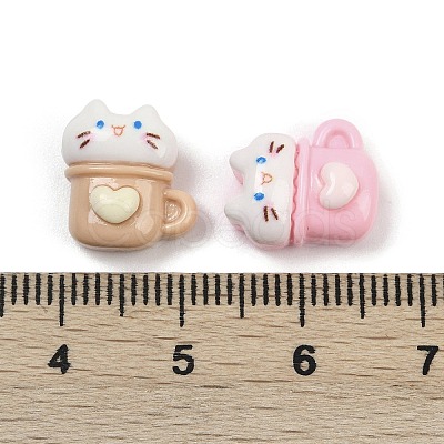 Opaque Resin Cabochons RESI-K043-10F-1