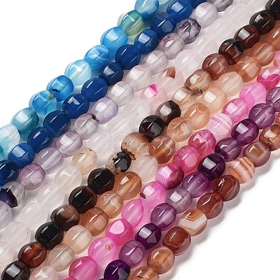 Natural Agate Beads Strands G-G172-02-1