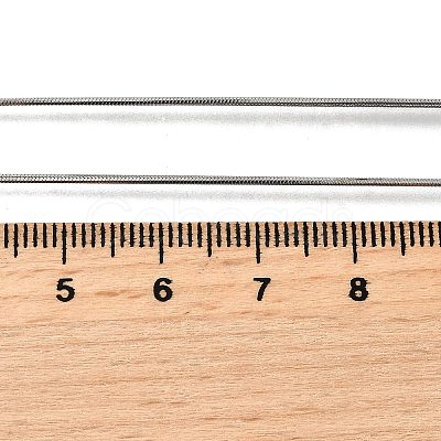 0.9MM 304 Stainless Steel Snake Chain Necklaces for Women Men STAS-V011-04A-P-1