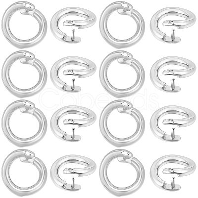 Brass Snap Clasps KK-BBC0021-49S-1