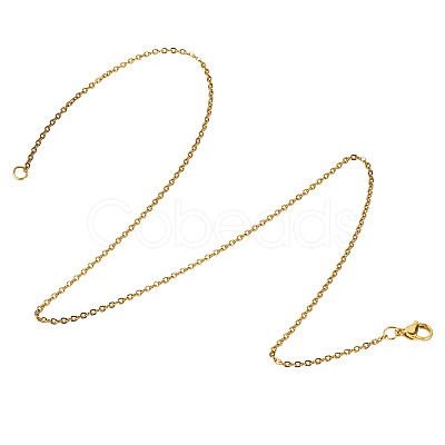 16Pcs 4 Style 304 Stainless Steel Chain Necklaces NJEW-TAC0026-1