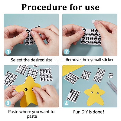 3 Sets 3 Styles Resin Self-adhesive Sticker DIY-FH0009-66-1