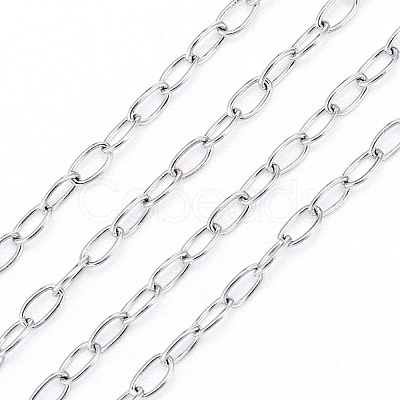Tarnish Resistant 304 Stainless Steel Cable Chains CHS-L024-013B-1