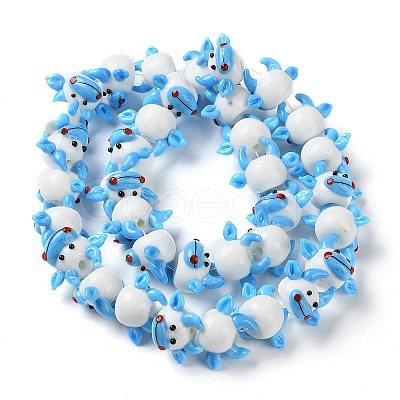 Handmade Lampwork Beads Strands LAMP-Z007-01A-1