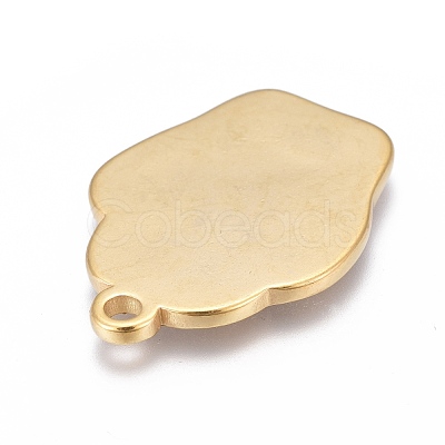 304 Stainless Steel Pendants STAS-F249-09G-1