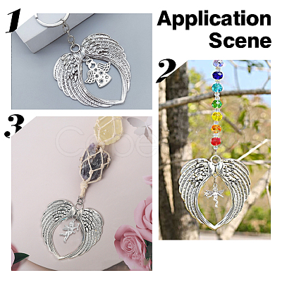 5Pcs 5 Styles Alloy Pendants PALLOY-GO00049-1