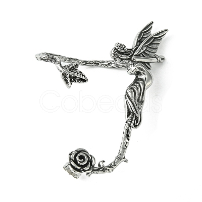 316 Surgical Stainless Steel Cuff Earrings EJEW-E300-11AS-02-1