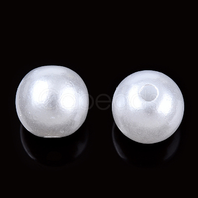 Imitated Pearl Acrylic Beads OACR-ZX005-35A-1