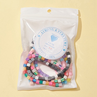 3 Strands 3 Style Handmade Polymer Clay Beads Strands CLAY-FS0001-17-1