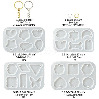 DIY Keychain Making Kits DIY-FS0010-64-1