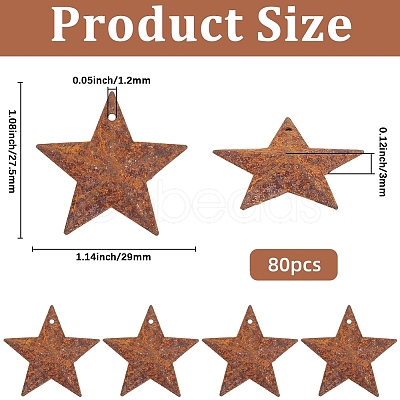 Rust Iron Pendants IFIN-GF0001-61B-1