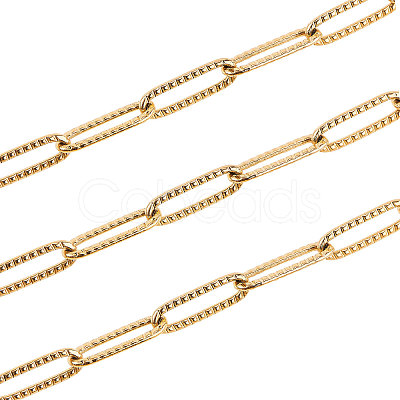 304 Stainless Steel Paperclip Chains CHS-CJC0001-01G-1