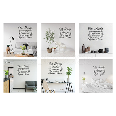 PVC Quotes Wall Sticker DIY-WH0200-056-1