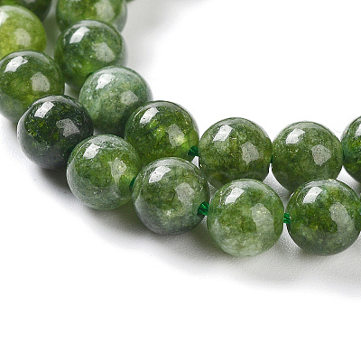 Dyed Natural Malaysia Jade Beads Strands G-G021-02C-13-1