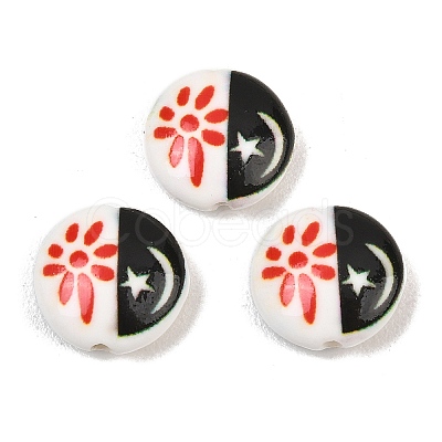 Printed Handmade Porcelain Beads PR-CBA938E-02-1