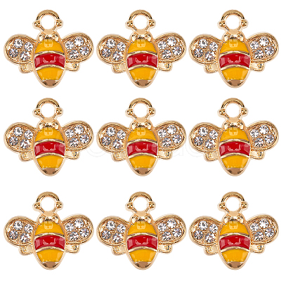 40Pcs Alloy Enamel Charms ENAM-SC0005-55-1