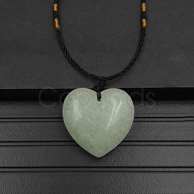 Natural Green Aventurine Pendant Necklaces XA8803-14-1