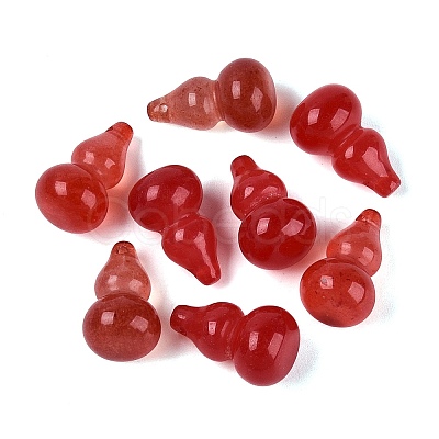 Dyed Natural White Jade Pendants G-Q601-42A-1
