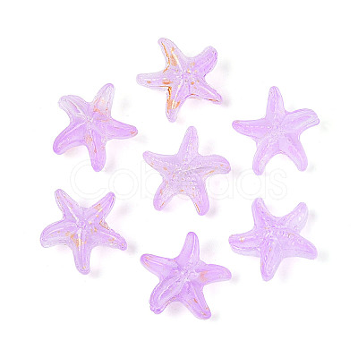 Frosted Glass Beads FGLA-T005-01F-1