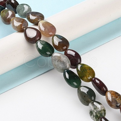 Natural Indian Agate Beads Strands G-K357-A18-01-1