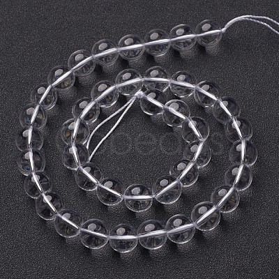 Synthetic Quartz Crystal Beads Strands GSR14mmA039-1-1