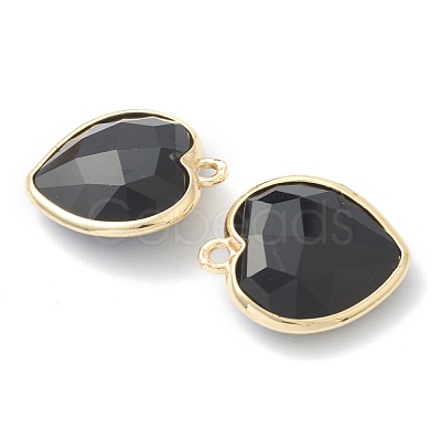 Natural Obsidian Pendants G-B009-03G-E-1