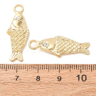 Alloy with Crystal Rhinestone Pendants AL-CBA7256-07G-1