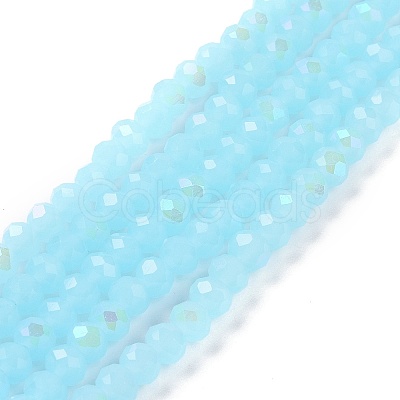 Electroplate Glass Beads Strands EGLA-A034-J3mm-L06-1