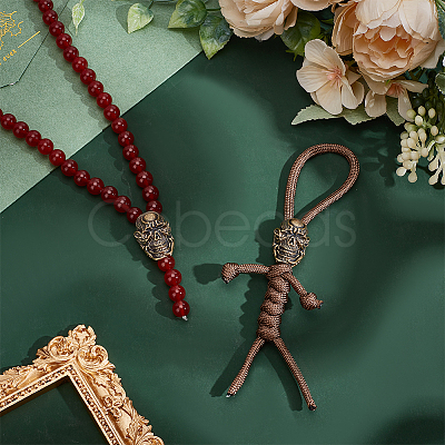 2Pcs Brass Beads KK-HY0003-93-1