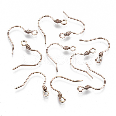 304 Stainless Steel Earring Hooks STAS-S111-011RG-NR-1