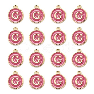 Golden Plated Alloy Enamel Charms LS-ENAM-S118-08G-1