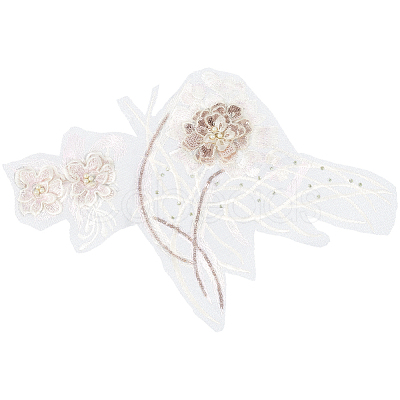 Flower Lace Embroidery Sewing Fiber Appliques DIY-WH20011-90C-1