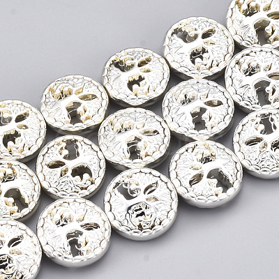 Electroplate Non-magnetic Synthetic Hematite Beads Strands G-T061-180S-1