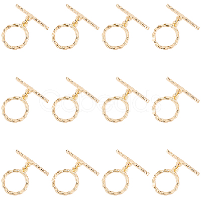 12Pcs Brass Toggle Clasps KK-BBC0025-29-1