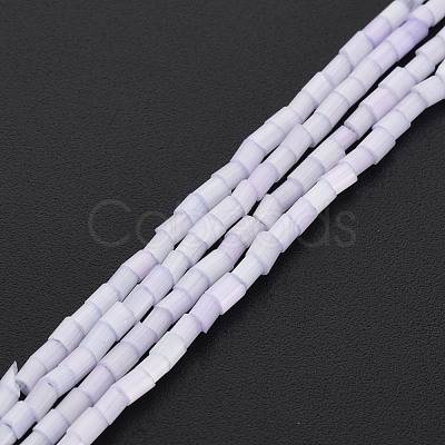 Glass Silk Stain Style Beads Strands GLAA-N047-001B-10-1