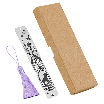 Stainless Steel Bookmarks AJEW-UN0001-81E-1