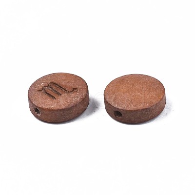 Laser Engraved Wood Beads WOOD-S053-53A-1