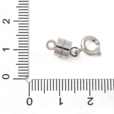 Brass Magnetic Clasps with Springs Clasps KK-NH0002-15P-1