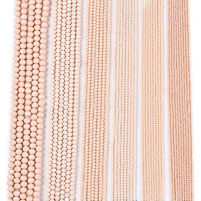 Opaque Solid Color Imitation Jade Glass Beads Strands LS-EGLA-A044-P8mm-D05-1
