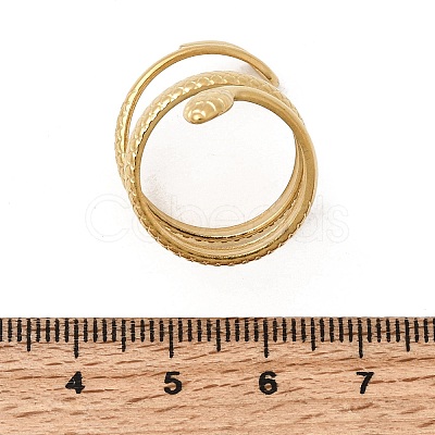 304 Stainless Steel Cuff Open Rings LS-STAS-H259-02G-1
