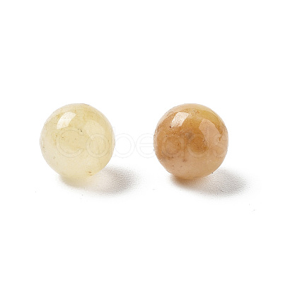 Heated Natural Citrine Sphere Beads G-P520-19-1
