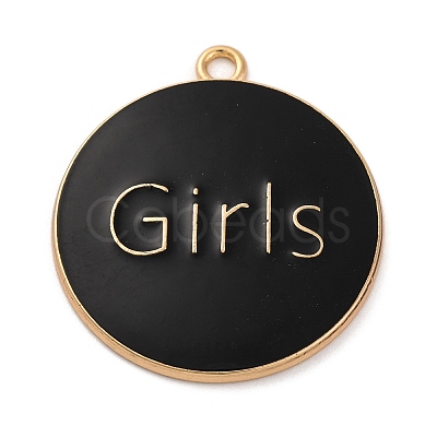 Alloy Enamel Pendants ENAM-M009-02C-02G-1
