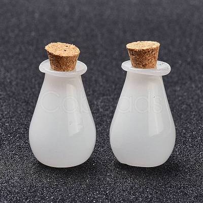 Glass Cork Bottles Ornament AJEW-O032-02J-1