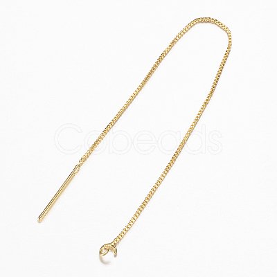Brass Stud Earring Findings X-KK-F070-16G-FF-1