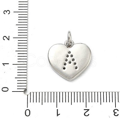 Brass Micro Pave Clear Cubic Zirconia Pendants KK-D229-01P-1