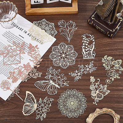 3 Sets 3 Styles Vintage Lace Cut Scrapbook Paper Pads DIY-GF0011-40-1